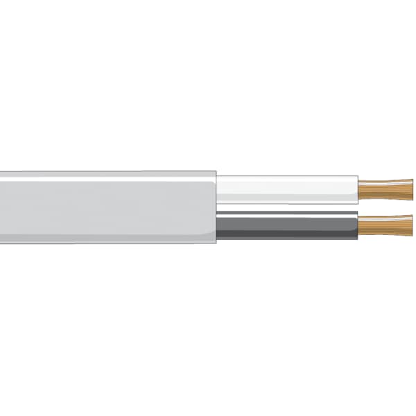 Primary Wire, 12 AWG, Copper, Black/White, PVC Jacket, Stranded